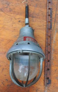 Vtg Crouse Hinds Industrial Hazardous Location Lamp Fixture Light