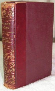  Works of Washington Irving New York Salmagundi Prairies Crowell