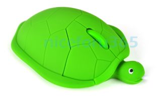 New Cute Turtle USB 3D Optical Mice Mouse 1000dpi for PC Laptop Green