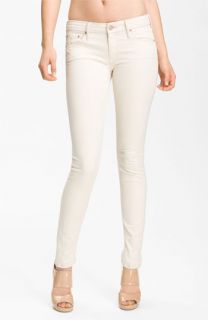 MOTHER The Looker Skinny Stretch Jeans (Cream for a Day)