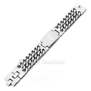 Material Stainless Steel Bracelet Width 23mm Bracelet Length 22cm(8