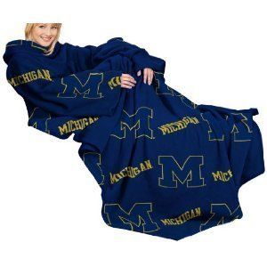 NCAA Michigan Wolverines Snuggie Snuggly Snuggli Snuggy Throw Blanket