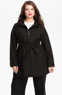 Weatherproof® Belted Softshell Coat (Plus Size)