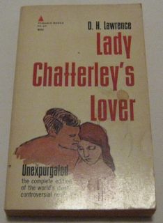Lady Chatterleys Lover by D H Lawrence 1962 Paperback Book