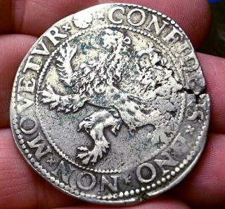 Jumbo 1589 Dutch Silver Lion Daalder Dollar 1st Silver Dollar of New