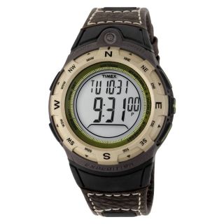 Timex Mens Expedition Adventure Tech Digital Working Compass Leather