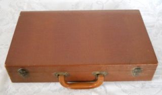 Vintage E.S. Lowe Chess Roulette Wheel & More Travel Case Games