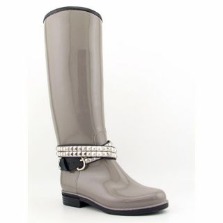Dav English Womens Sz 6 Gray Grey Silver Boots Rain Shoes