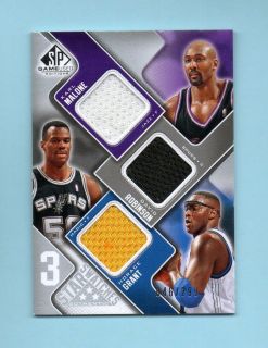 David Robinson Karl Malone Horace Grant SP Game Used Jersey