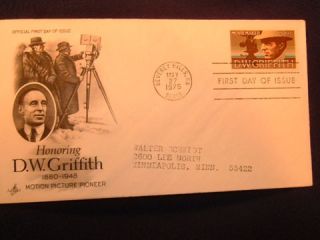  D w Griffith Stamps FDC