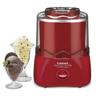 Cuisinart ICE20R Ice Cream Maker Red Factory Refurbished