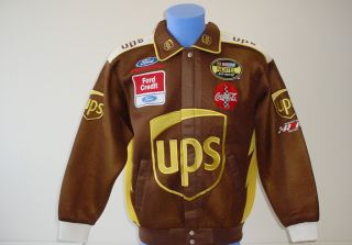 Dale Jarrett UPS Racing Mesh Uniform Mens Jacket Coat Jeff Hamilton