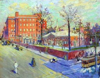 John J Dull Listed Impressionist Landscape w C C 1925