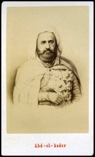 Abd Al Qadir Ibn Muhieddine Abdelkader Algeria CDV Neurdein Circa 1865