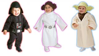 Star Wars Children Darth Vader, Yoda or Leia Toddler Fancy dress