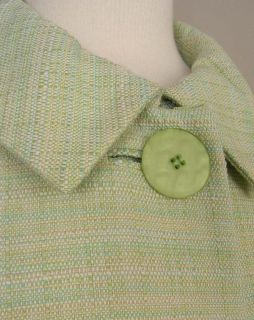 Dana Buchman Jacket Green Cotton Viscose Blend  22W $