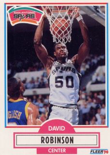 David Robinson 1990 91 Fleer Card 172 Lot of 93 Spurs
