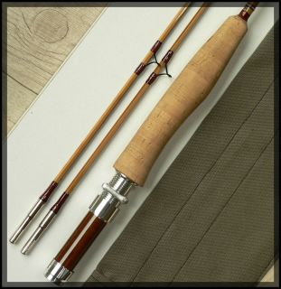 French Custom Split Cane Fly Fishing Rod Bamboo 71 P for Silk Line