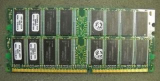 Kingston 1GB DDR Ram 2x 512 PC2700U 333MHz Desktop Memory 184 Pin