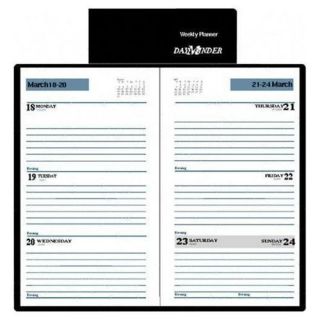New Dayminder® Recycled Weekly Planner Black 3 1 2 X