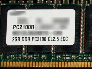 HP Compaq Proliant ML350 G3 RAM 8GB 4X 2GB PC 2100R ECC