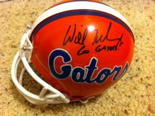 Will Muschamp Autographed Signed Florida Gators Mini Helmet COA