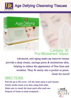 Dr Daggett Ramsdell Age Defying Make Up Remover Cleansing Tissues 30