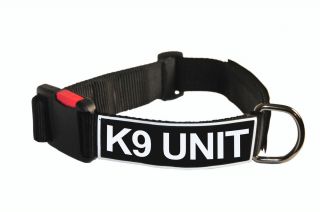 Dog Collar with Velcro Patches by Dean Tyler K9 Unit
