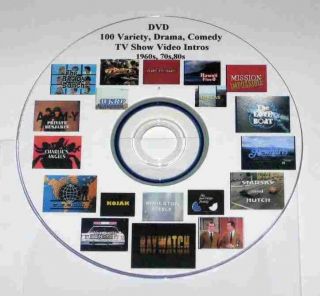 100 Original Drama Comedy TV Show Intros 60s 80s DVD