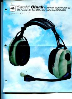 Dave Clark Helicopter Aviation Headset H10 86 New