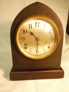 Antique Vintage 1910 Seth Thomas Gothic Arch Chime Mantel Clock