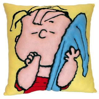 boys peanuts linus comics decorative throw pillow