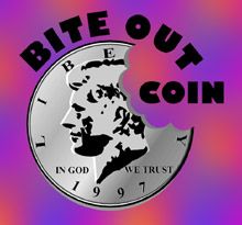 bite coin folding quarter as seen by david blaine
