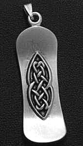 Silver 925 Dog Tag Tattoo Charm Celtic Knot of Infinity