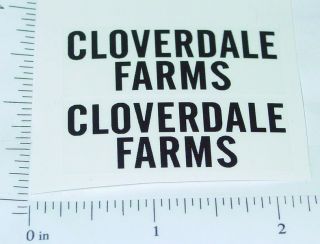 Marx Cloverdale Farms Panel Van Sticker Set MX 053