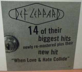 Def Leppard Promo Album Flat Vault Greatest Hits 1980 1995 Hysteria