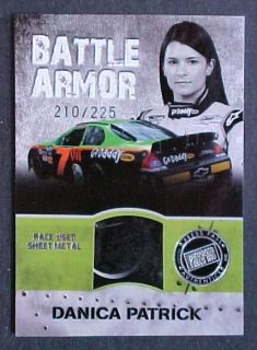 Danica Patrick Race Used Racing Car Sheet Metal Chase Card Nascar #210