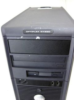 Dell Optiplex GX620 Minitower PC Intel Pentium D 3 4GHz 2GB 40GB CD RW