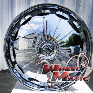 New Davin Dub Spinners Surge 28 5x120 5x127 Chrome Rims Wheels Impala