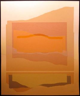 Richard Casey Dawn Signed Numbered Serigraph Santa FE Suite Layers of