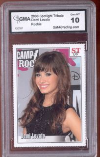 2007 Demi Lovato Spotlight Tribute Rookie Gem Mint 10