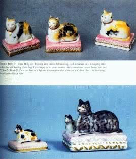 Book Cats in English Porcelain of The 19th Century