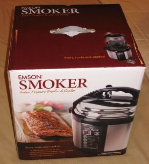 Emson 5 Qt Electric Indoor Pressure Smoker Cooker Model 8303 Free SHIP