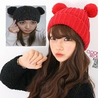 2ne1 Dara Mickey Knit Beanies Skull Hats Crochet Kpop Winter
