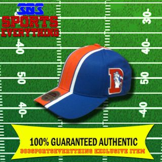 Denver Broncos Retro D Old Logo Flex Fitted Helmet Hat