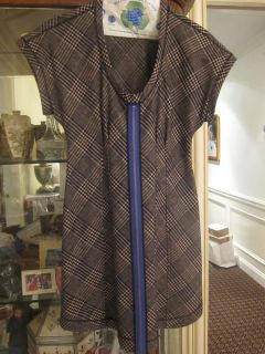 Derek Lam Plaid Wool Dress w Zipper Size 4