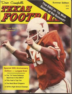 1979 Dave Campbells Texas Football Summer Issue Magazine RARE Find