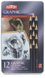 Derwent Graphic Sketching Graphite Pencils Soft 12