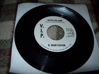 Dean Taylor Gotta See Jane RARE 7 Promo 45 RPM Northern Soul VIP