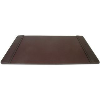 Dacasso P3402 25.5 x 17.25 Desk Pad Chocolate Brown Leather w/ Brown